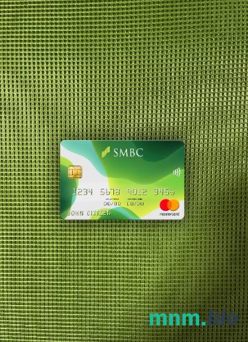Japan Sumitomo Mitsui banking Corporation (SMBC) bank wygląd zdjęcia mastercard skan PSD + zdjęcie